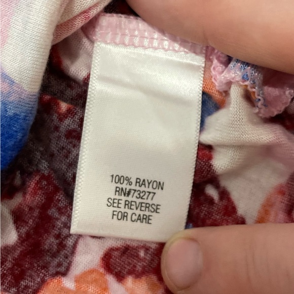 Simply Vera Wang Pink Floral Soft Lightweight Short Sleeve T-Shirt Medium - Picture 3 of 8